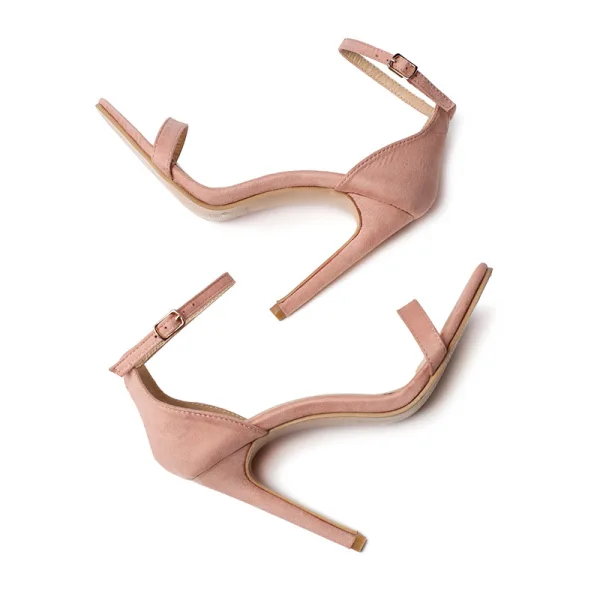 Sexy Argenté Cocktail Soirée Sandales Femme 2021 Bride Cheville 11 cm Talons Aiguilles Peep Toes / Bout Ouvert Sandales Talons Hauts