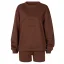 Comfortable Fall Winter Casual Mint Green Letter Graphic Sweatshirts Shorts 2021 Scoop Neck Long Sleeve Women's Tops