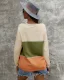 Mode Désinvolte Tomber Hiver Multi-Couleurs Chandails 2021 Encolure Dégagée Coton Ample Manches Longues Hauts pour Femmes
