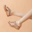 Bohemia Beige Beach Casual Rhinestone Slipper & Flip flops 2021 Open / Peep Toe Flat Womens Sandals