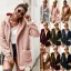 Mode Winter Strassenmode Khaki Wildleder Kapuze Jacken & Mäntel 2021 Baumwolle Lose Lange Ärmel Damen Oberteile