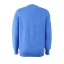 Fall Winter Street Wear Pool Blue Solid Color Knitting Sweaters 2021 V-Neck Long Sleeve Loose Women Tops
