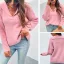 Désinvolte Tomber Hiver Beige Tricot Chandails 2021 V-Cou Manches Longues Ample Femme Hauts