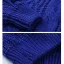 Comfortable Fall Winter Royal Blue Street Wear Knitting Loose Sweaters 2021 High Neck Long Sleeve Women Tops