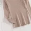 Sexy Sky Blue Fall Winter Street Wear Knitting Tight  Sweaters 2021 V-Neck Lapel  Long Sleeve Women Tops