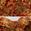 Scintillantes Rouge Glitter Perlage Paillettes Robe De Bal 2021 Princesse De l'épaule Sans Manches Dos Nu Longue Robe De Ceremonie