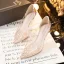 Sexy Transparent Rhinestone Silver Wedding Pumps 2021 7 cm Stiletto Heels Pointed Toe Pumps High Heels