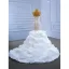 Luxe Haut de Gamme Charmant Blanche Volants en Cascade Robe De Mariée 2021 Trompette / Sirène Bretelles Spaghetti Sans Manches Perlage Perle En Dentelle Fleur Dos Nu