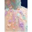 Flower Fairy Chic / Beautiful Champagne Pearl Lace Flower Prom Dresses 2021 Ball Gown Off-The-Shoulder Sleeveless Backless Floor-Length / Long Formal Dresses