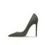 Modest / Simple Dark Green Office OL Suede Pumps 2021 Leather 10 cm Stiletto Heels Pointed Toe Pumps High Heels