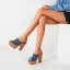 Chic / Beautiful Black Street Wear Suede Womens Sandals 2021 9 cm Thick Heels Open / Peep Toe Sandals