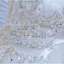 High-end Elegant Ivory Satin Wedding Dresses 2021 A-Line / Princess High Neck Beading Pearl Sequins Long Sleeve Sweep Train Wedding