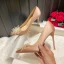 Schöne Weiß Perle Ball Pumps 2021 Leder 10 cm Stilettos Spitzschuh Hochhackige Pumps
