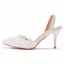 Chic / Belle Blanche En Dentelle Chaussure De Mariée 2021 Perle Fleur 7 cm Talons Aiguilles À Bout Pointu Mariage Talons Hauts