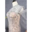Haut de Gamme Champagne Fait main Perlage Robe De Soirée 2021 Trompette / Sirène Col Haut Manches Longues Cristal Paillettes Longue Soirée Robe De Ceremonie
