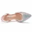 Sexy Multi-Colors Rhinestone Womens Sandals 2021 Evening Party 7 cm Stiletto Heels Pointed Toe Womens Sandals High Heels