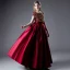 Charming Burgundy Party Dresses Flower Girl Dresses 2021 A-Line / Princess Scoop Neck Satin Short Sleeve Bow Sash Sequins Birthday Floor-Length / Long Flower Girl Dresses