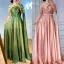 Modern / Fashion Olive Green Evening Dresses  2021 A-Line / Princess Scoop Neck Beading Rhinestone Long Sleeve Evening Party Floor-Length / Long Formal Dresses