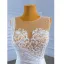 Luxury / Gorgeous White Cascading Ruffles Wedding Dresses 2021 Trumpet / Mermaid Scoop Neck Beading Sequins Rhinestone Lace Flower Sleeveless Backless Royal Train Wedding