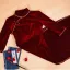 Chinese style Burgundy Evening Dresses Cheongsam 2021 Trumpet / Mermaid High Neck 3/4 Sleeve Split Front Tea-length Formal Dresses