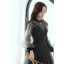 Chic / Belle Noire Perlage Faux Diamant Paillettes Robe De Bal 2022 Princesse Encolure Dégagée Manches Longues Dos Nu Longue Robe De Ceremonie