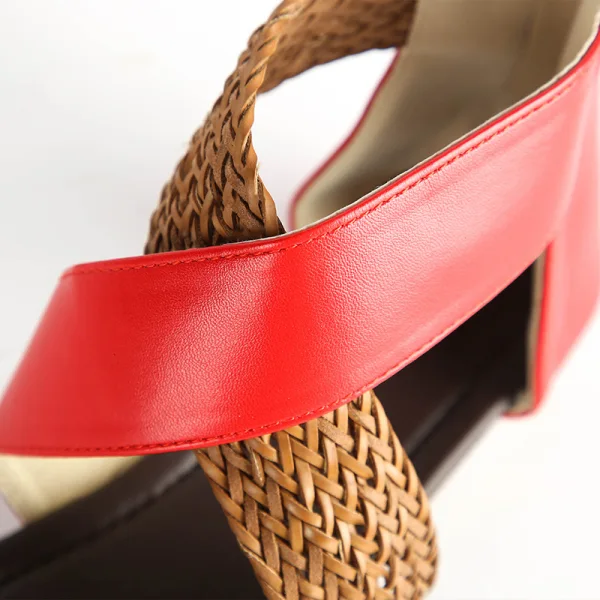 Romeins Zwarte Toevallig Zomer Platte Sandalen Dames 2021 Vlecht X-Strap Peep Toe Sandalen