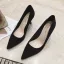 Modest / Simple Pool Blue Suede Office OL Pumps 2022 8 cm Stiletto Heels Pointed Toe Pumps High Heels