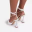 Chic / Beautiful White Street Wear Summer Womens Sandals 2021 X-Strap 9 cm Stiletto Heels Open / Peep Toe Sandals High Heels