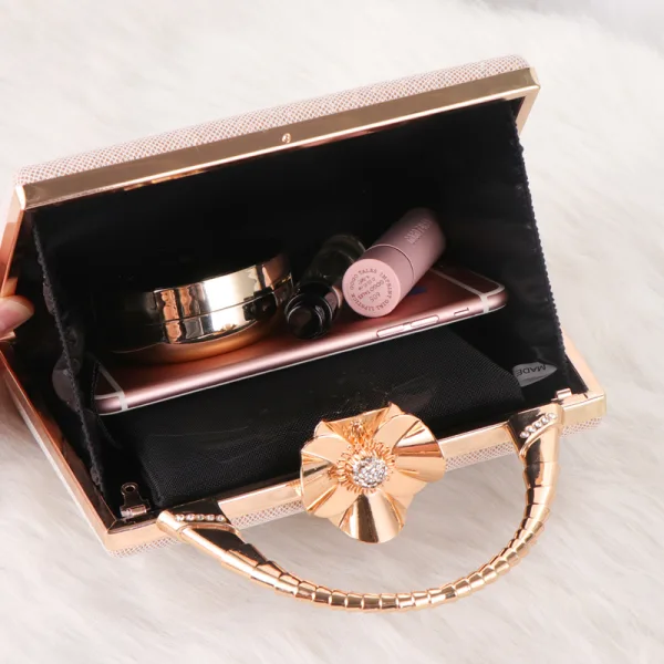 Fashion Black Sequins Pageant Clutch Bags 2022 Metal Accessories Clutch Bags