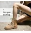Chic / Beautiful Black Street Wear Winter Womens Boots 2022 Waterproof Round Toe Flat Womens Boots