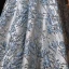 Charming Sky Blue Printing Prom Dresses 2022 A-Line / Princess Tassel Off-The-Shoulder Rhinestone Sequins Short Sleeve Backless Floor-Length / Long Formal Dresses