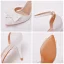 Chic / Belle Blanche Chaussure De Mariée 2022 Bride Cheville Noeud 7 cm Talons Aiguilles À Bout Pointu Mariage Talons Hauts