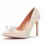 Charming Ivory Pearl Crystal Wedding Shoes 2021 11 cm Stiletto Heels Pointed Toe Wedding Pumps High Heels