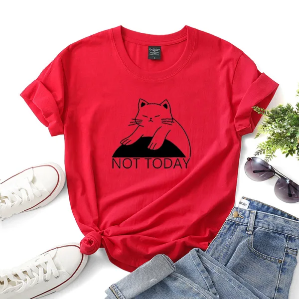 Lovely Casual Summer Loose White Cartoon Cotton Women's Tops 2021 Scoop Neck Short Sleeve T-Shirts