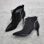Chic / Beautiful Winter Dark Green Street Wear Suede Womens Boots 2020 Leather 8 cm Stiletto Heels Pointed Toe Boots