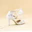 Sexy Ivory Wedding Shoes 2020 Wedding Pearl T-Strap 8 cm Stiletto Heels Pointed Toe Heels
