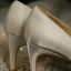 Elegant Ivory Bridesmaid Pearl Pumps 2020 Satin 7 cm Stiletto Heels Pointed Toe Pumps