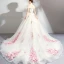 Chic / Beautiful White Wedding Dresses 2018 Ball Gown Appliques Lace Embroidered Pearl Off-The-Shoulder Backless Sleeveless Chapel Train Wedding