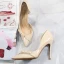 Sexy Nude Cocktail Party Womens Shoes 2020 Bow 10 cm Stiletto Heels Pointed Toe Heels