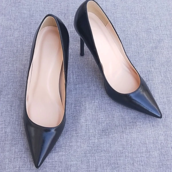 Modest / Simple Office Brown Pumps 2020 10 cm Stiletto Heels Pointed Toe Pumps