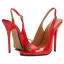 Sexy Black Cocktail Party Patent Leather Womens Sandals 2021 Slingbacks 13 cm Stiletto Heels Open / Peep Toe Sandals