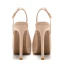 Sexy Rosa Cocktail Slingpumps Sandalen Damen 2021 Wasserdichte Leder 10 cm Stilettos Spitzschuh Sandaletten