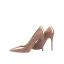 Chic / Beautiful Blushing Pink Office OL Patent Leather Pumps 2021 Leather 10 cm Stiletto Heels High Heels Pointed Toe Pumps