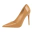 Eenvoudige Rode Hal Lakleer Pumps 2021 10 cm Naaldhakken / Stiletto Spitse Neus Hoge Hakken