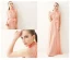Elegant Summer Khaki Maxi Dresses 2018 Pleated High Neck Short Sleeve Floor-Length / Long Womens Clothing