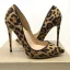 Mode Bruin Avond Luipaard Print Suede Pumps 2021 12 cm Naaldhakken / Stiletto Spitse Neus Hoge Hakken