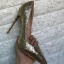 Glitzernden Gold Abend Glanz Pailletten Pumps 2021 12 cm Stilettos Spitzschuh Hochhackige