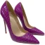 Chic / Beautiful Grape Rave Club Snakeskin Print Pumps 2021 12 cm Stiletto Heels Pointed Toe High Heels
