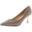 Charming Gold Evening Party Rhinestone Pumps 2021 7 cm Stiletto Heels High Heels Pointed Toe Pumps