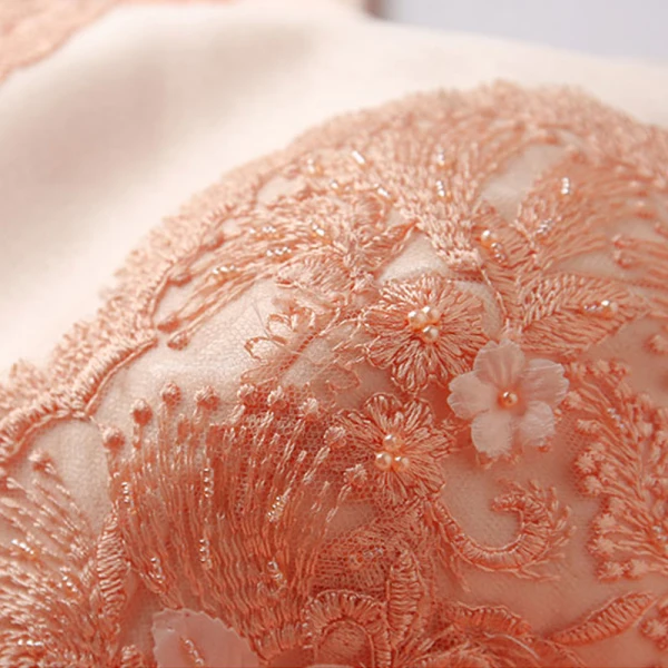 Modern / Fashion Pearl Pink Prom Dresses 2018 A-Line / Princess Lace Flower Appliques Pearl Scoop Neck Backless Sleeveless Floor-Length / Long Formal Dresses